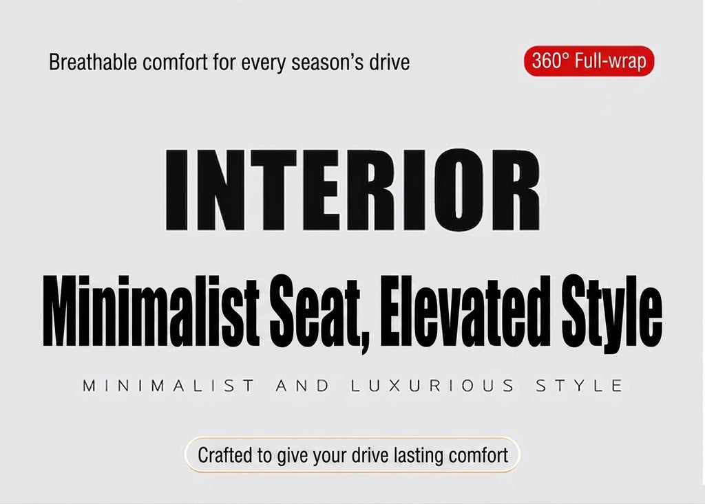 The five-seater car seat cushion is fully surrounded by the all-season universal leather seat cover, which is wear-resistant, dirt-resistant and breathable