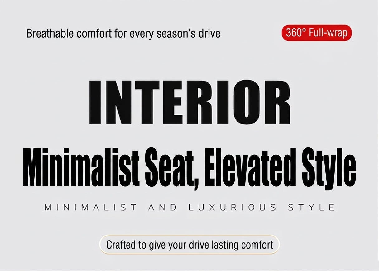 The five-seater car seat cushion is fully surrounded by the all-season universal leather seat cover, which is wear-resistant, dirt-resistant and breathable
