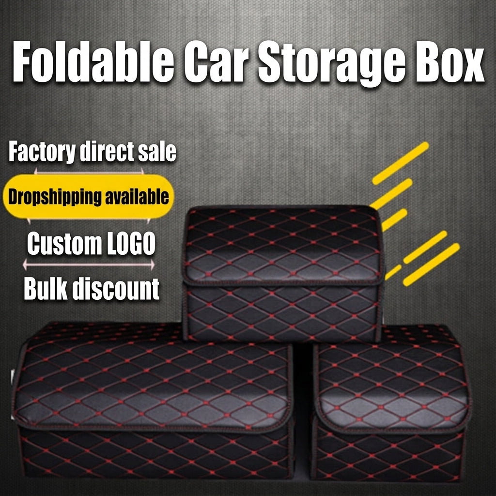 Car storage box, car aftermarket organizer box, storage box, folding box, multifunctional in-car item