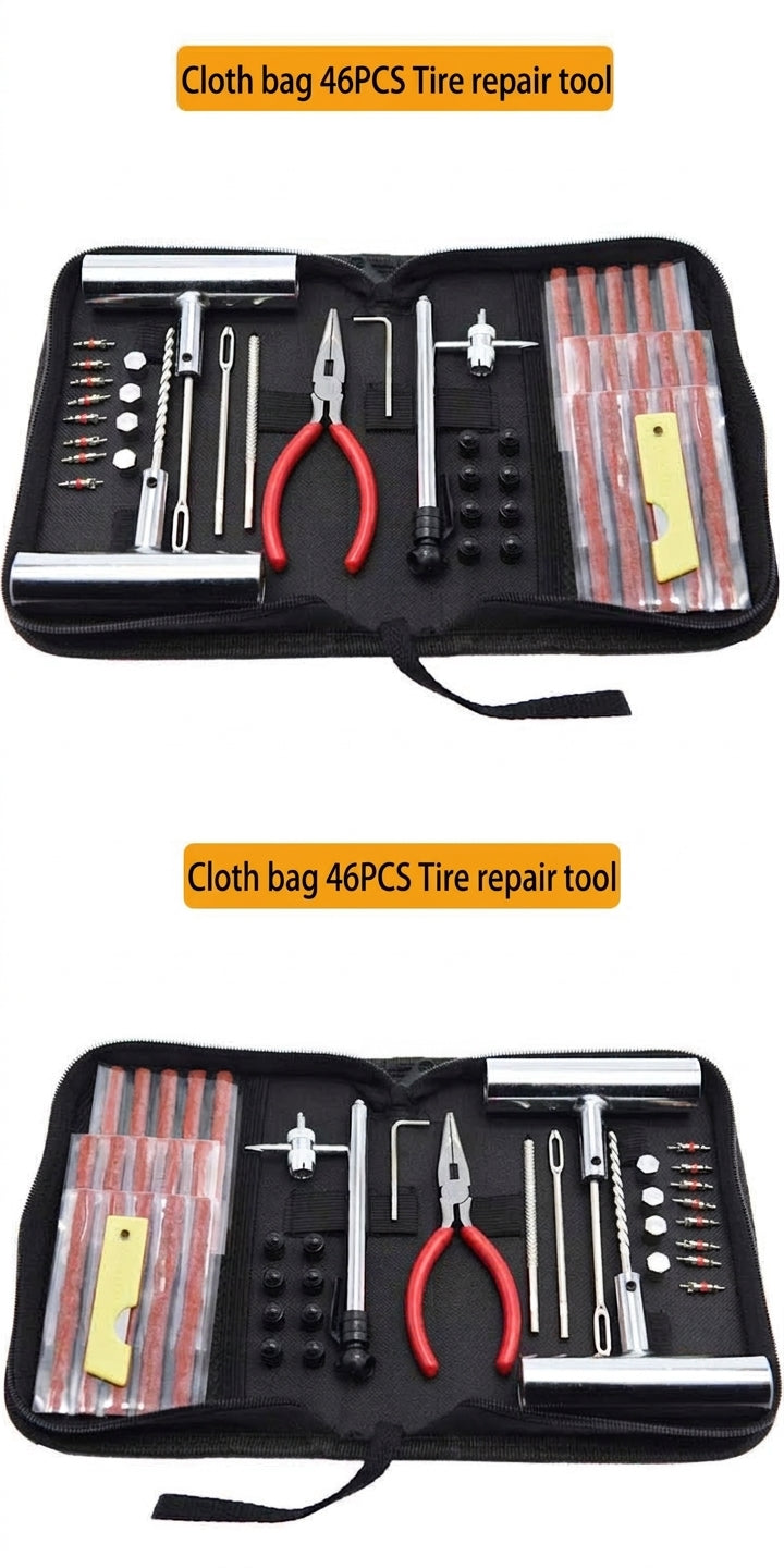 Car Repair Tool Set - Emergency Tire Repair Kit