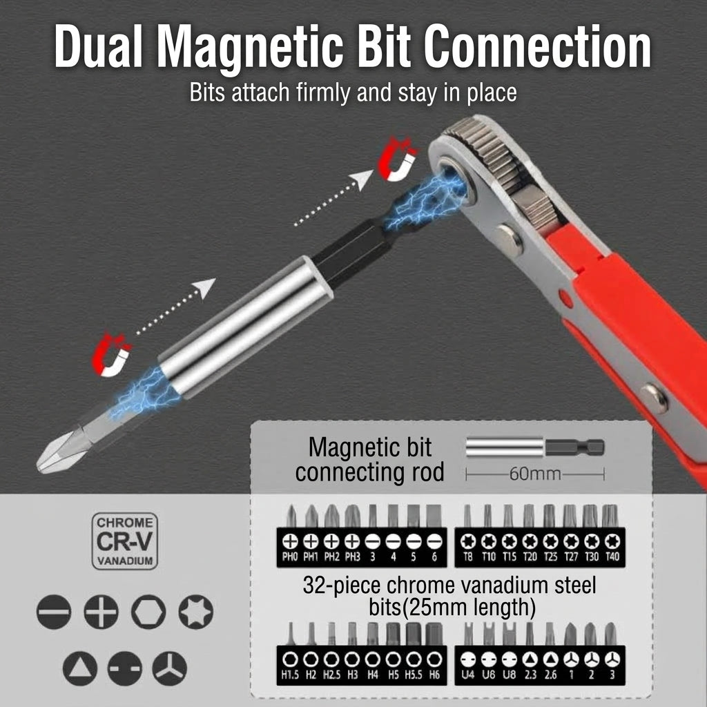 48-piece socket bit toolbox, electric drill, electric screwdriver socket box Phillips screwdriver bit