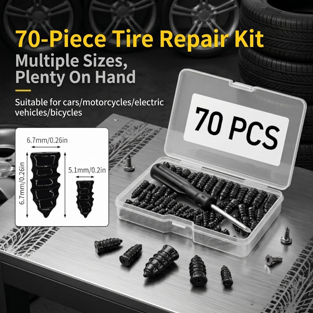Tire Repair Rubber Nails Kit - Universal Fit