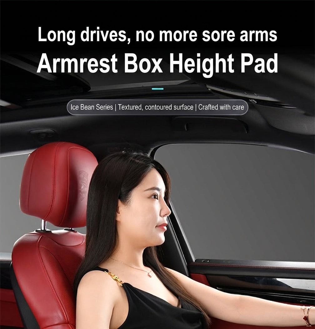 Manufacturer cross-border car armrest box height pad, car goods, double-sided practical storage bag, memory foam armrest box pad