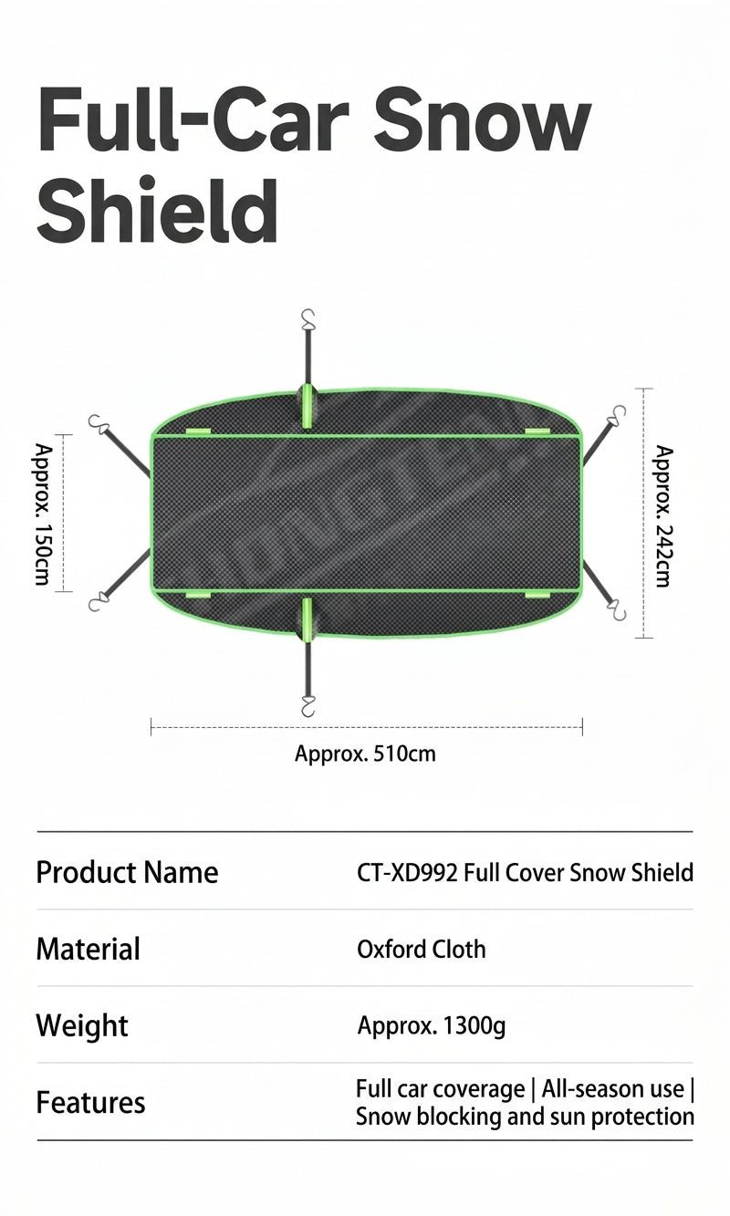 Car Snow Cover Full-Body Winter Protection