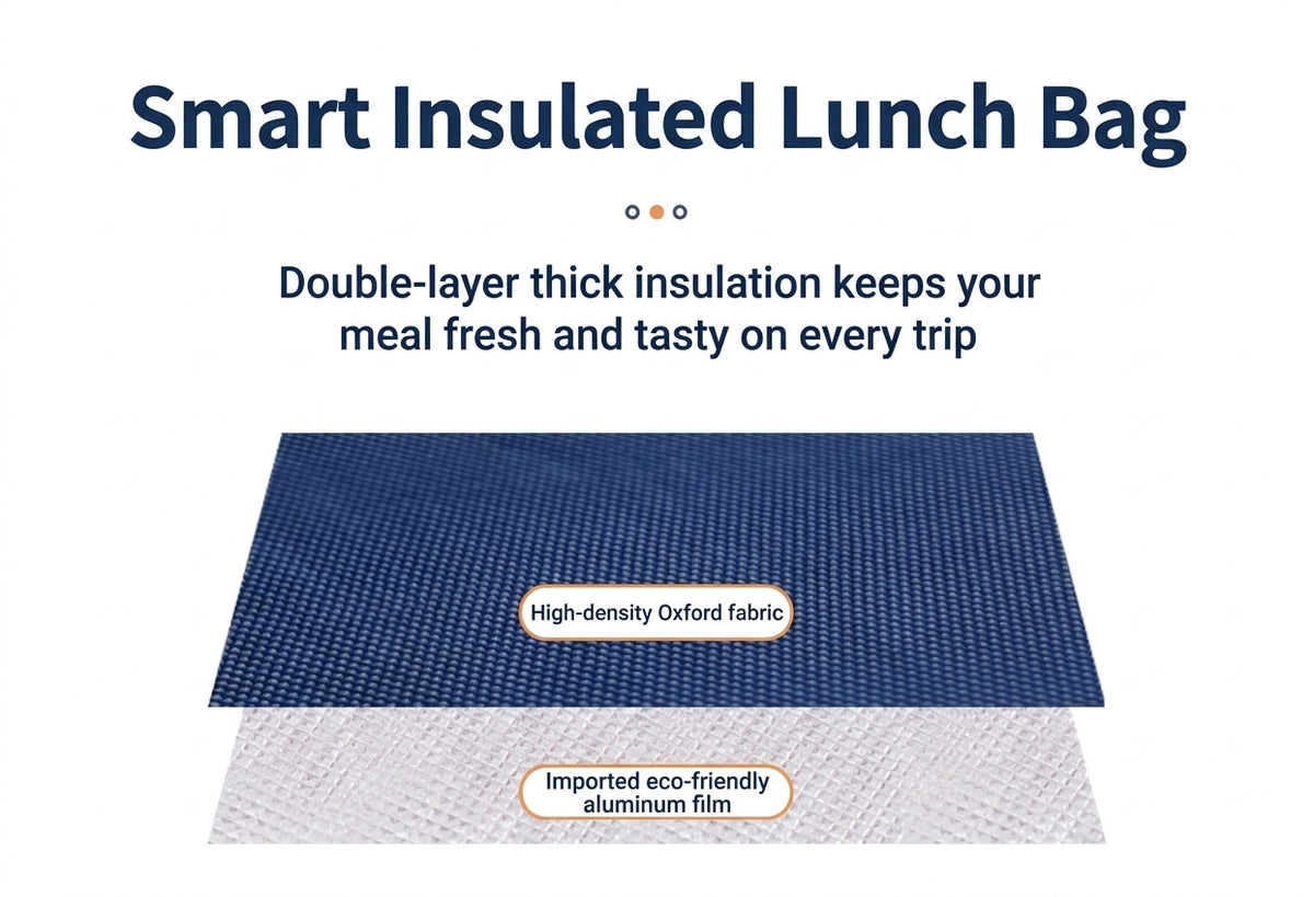 Lunch Bag, Insulated Portable Lunch Box