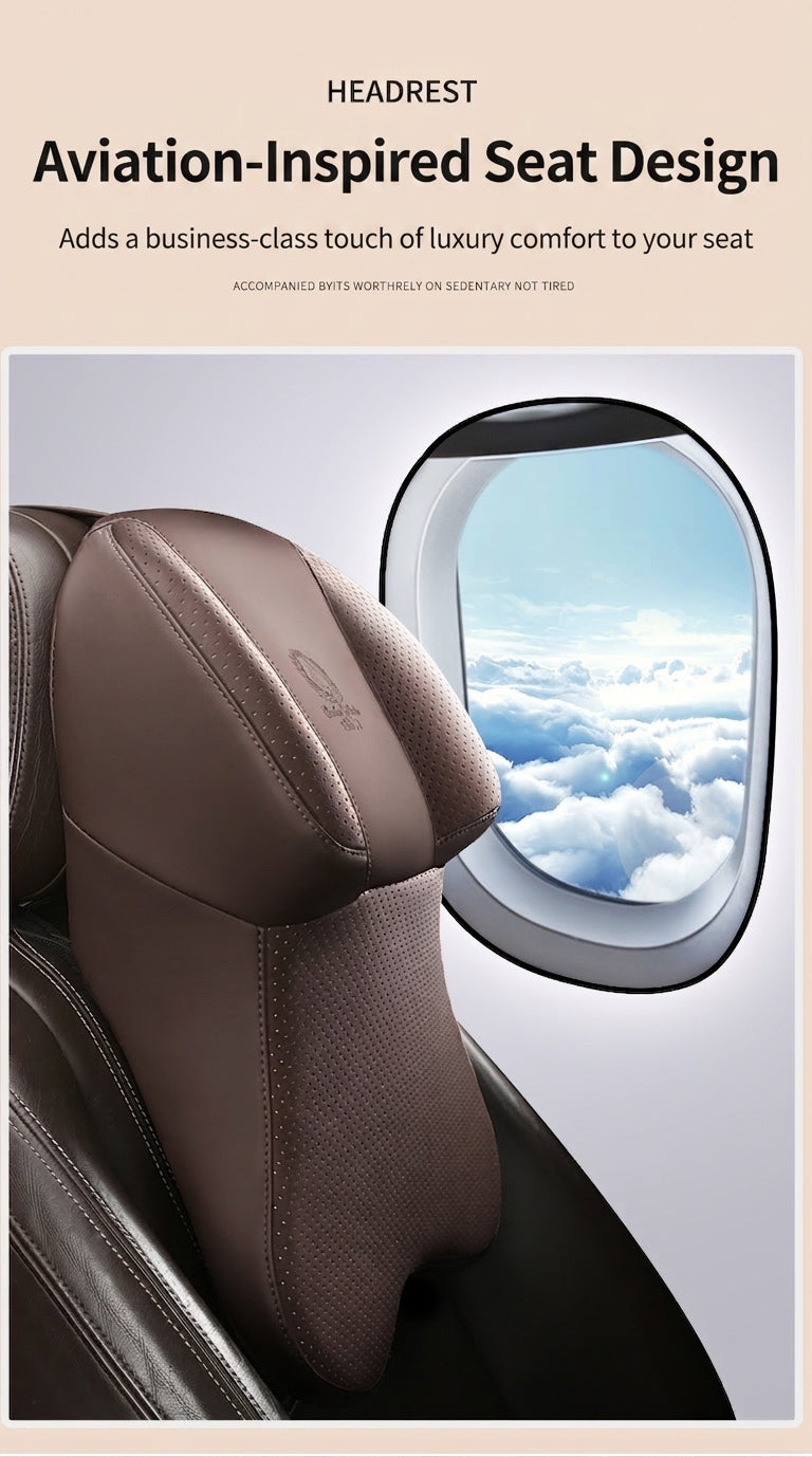 [Full leather on both sides] aviation-grade car neck pillow, memory foam, neck pillow, neck pillow in the car, car seat, neck pillow