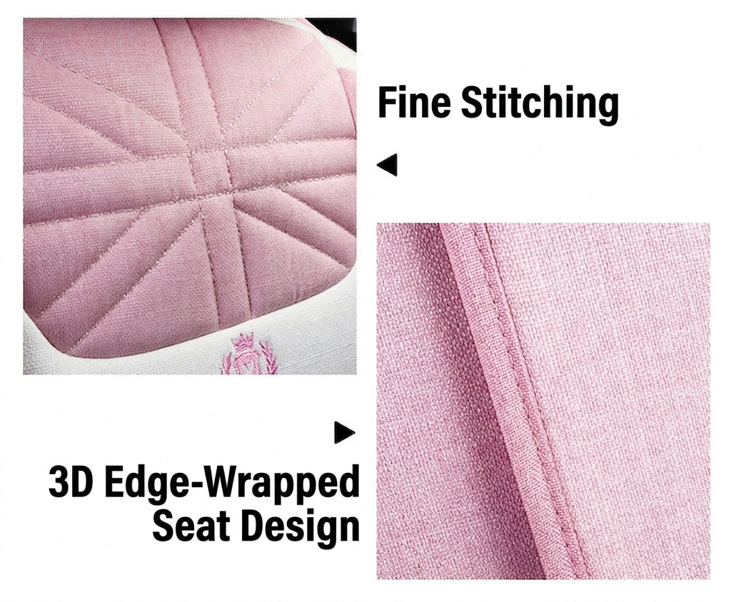Cartoon car seat cushion, all-season universal all-round car seat cover, linen fabric art seat cushion, winter goddess seat cover