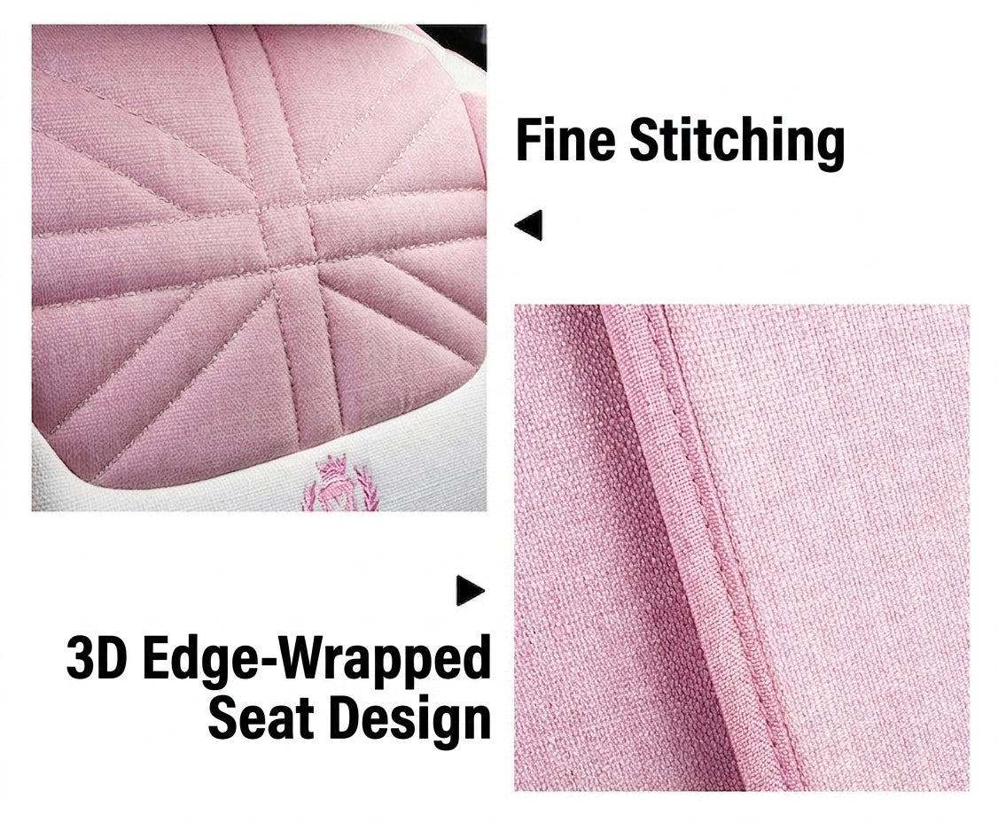 Cartoon car seat cushion, all-season universal all-round car seat cover, linen fabric art seat cushion, winter goddess seat cover