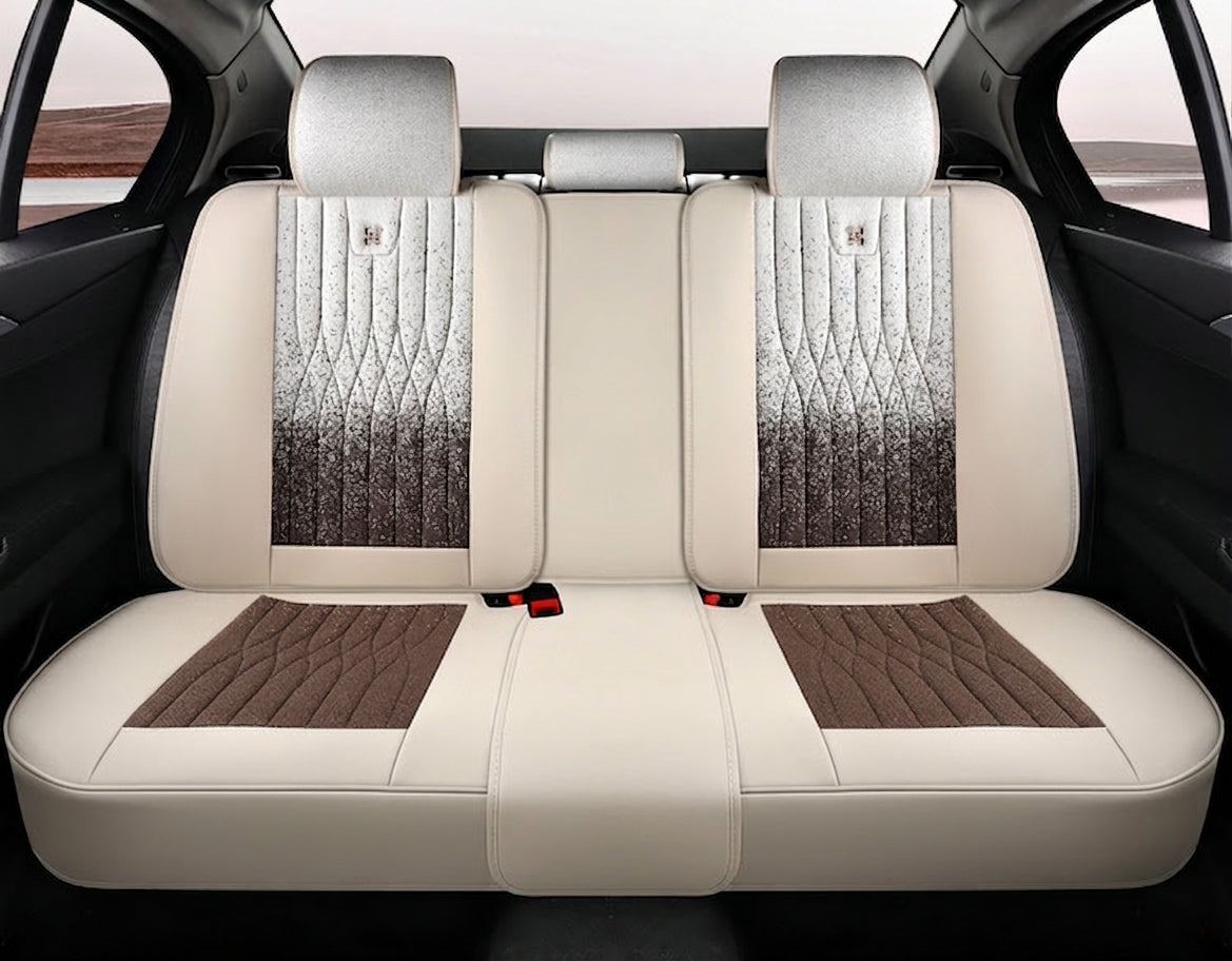 Car seat cushion linen fabric art all-inclusive all-season universal goddess seat cushion 2026 new model interior breathable seat cover wholesale