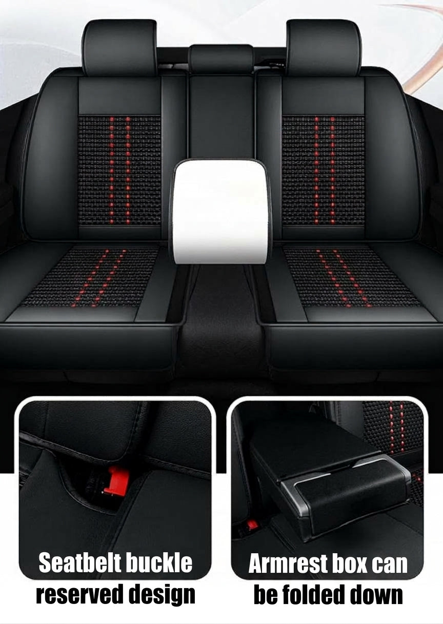 Car seat cushion new all-enclosed special seat cover four seasons universal leather seat cover summer ice silk cartoon seat cushion cover