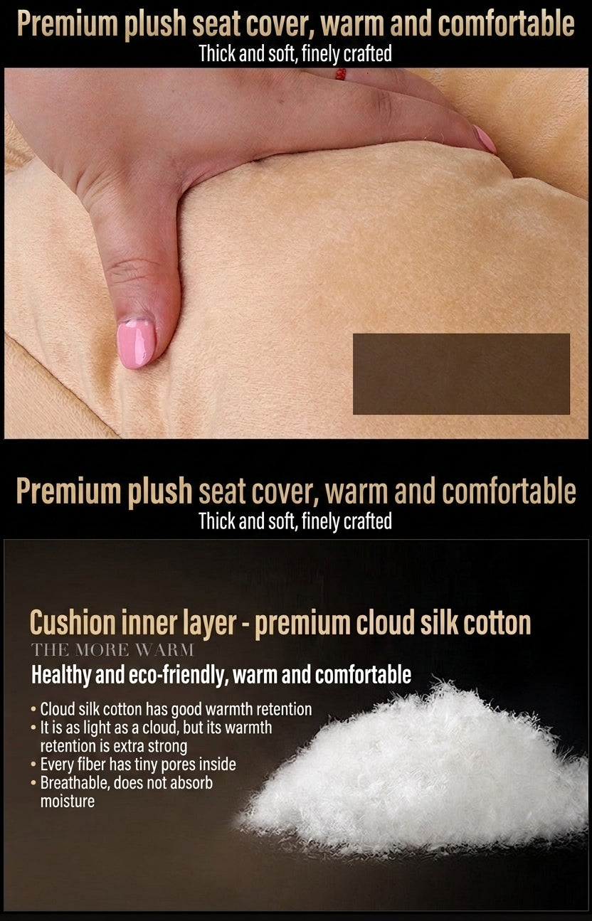 Winter short plush car seat cushion new winter car fleece seat cover universal down all-inclusive seat cushion wholesale