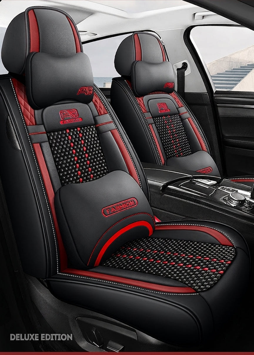 Car seat cushion new all-enclosed special seat cover four seasons universal leather seat cover summer ice silk cartoon seat cushion cover