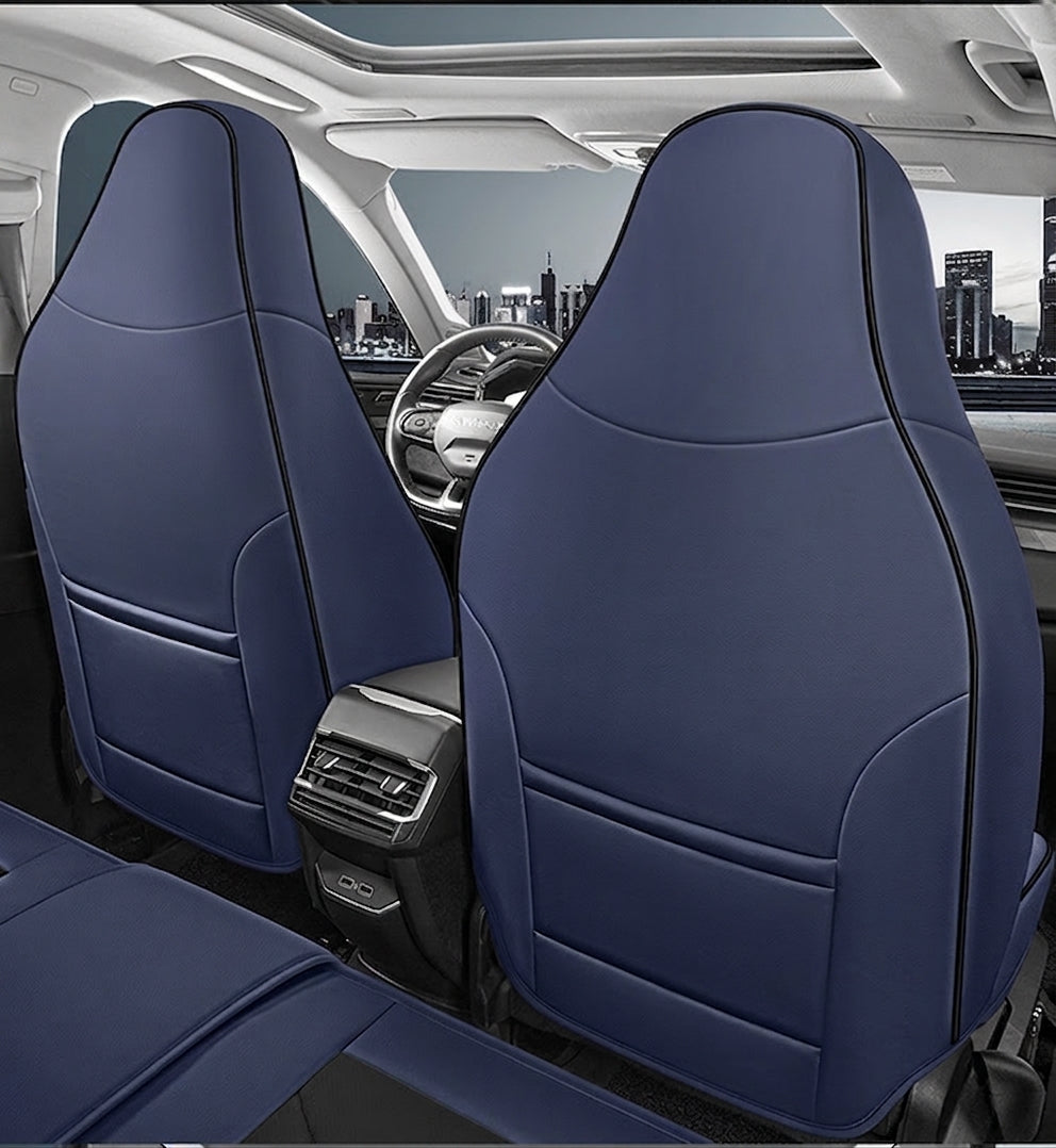 3D Nappa leather car full-coverage integrated headrest cover, all-season universal sports seat cover, leather seat cushion manufacturer wholesale