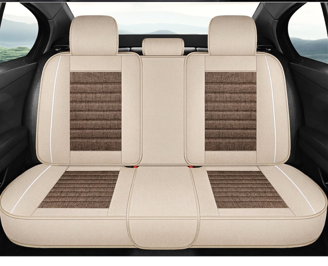 25 years new linen split head car seat cushion four seasons universal seat cover original piece drop shipping cross-border wholesale