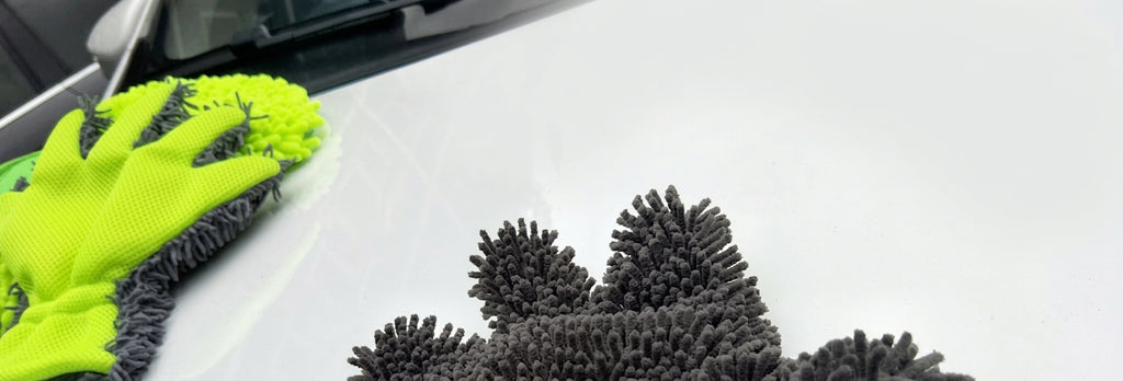 Fride Rich Velvet Thickened Car Wash Gloves Housekeeping Cleaning Gloves Sandwich Mesh Hole Wipe Gloves