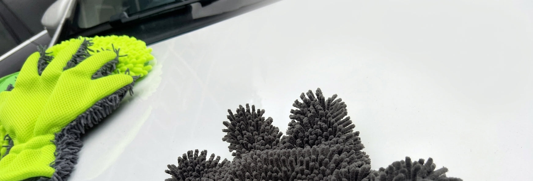 Fride Rich Velvet Thickened Car Wash Gloves Housekeeping Cleaning Gloves Sandwich Mesh Hole Wipe Gloves