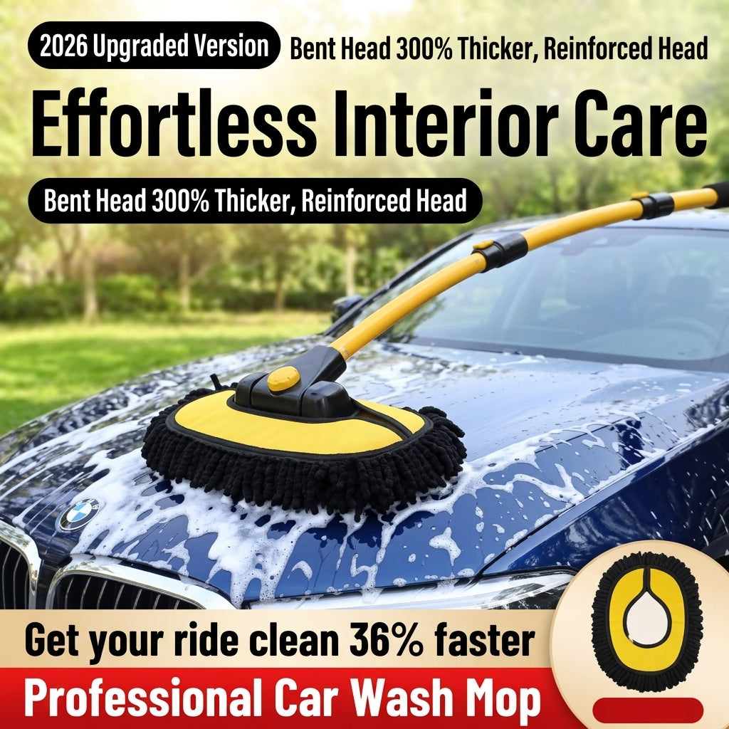 Zhongheng car wash mop car dust duster brush sweeps dust with car wash mop and snow removal tools to wipe cars