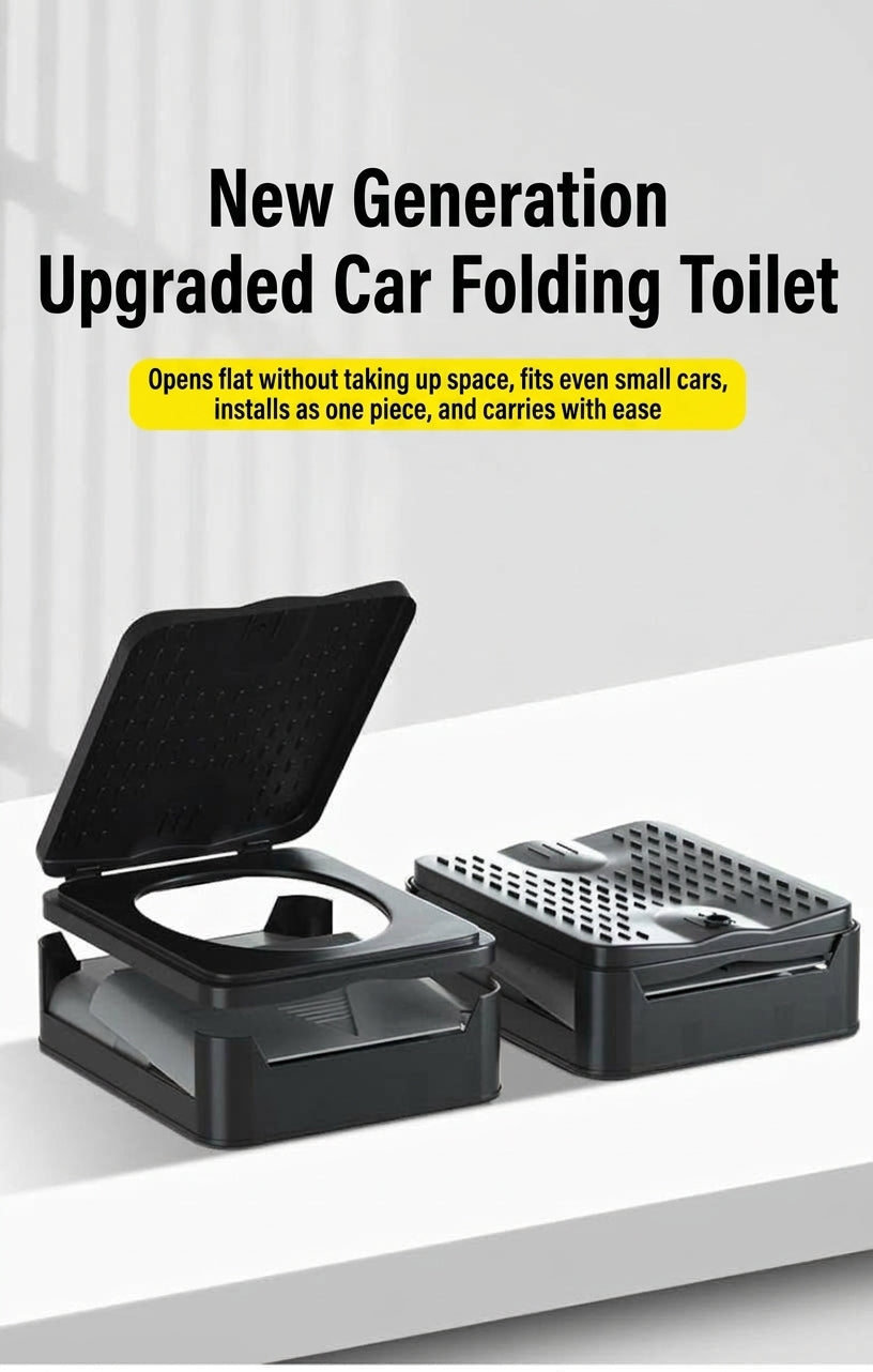 [In Stock Wholesale] Foldable Toilet, Foldable Portable Toilet, Outdoor Camping Van-mounted Toilet, Emergency Toilet