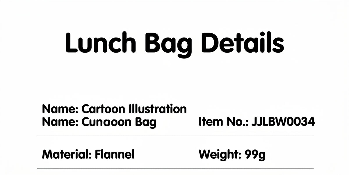 Lunch Box Bag, Large Capacity Handheld