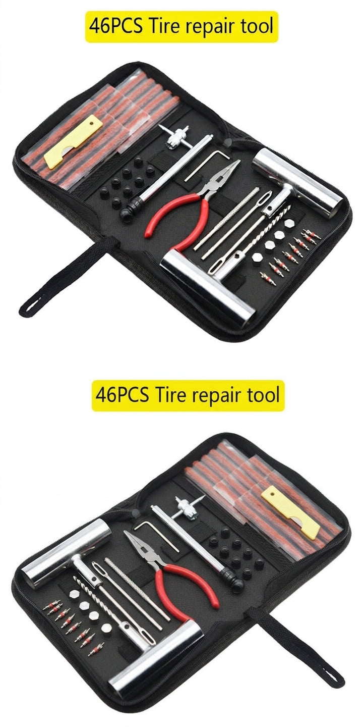Car Repair Tool Set - Emergency Tire Repair Kit