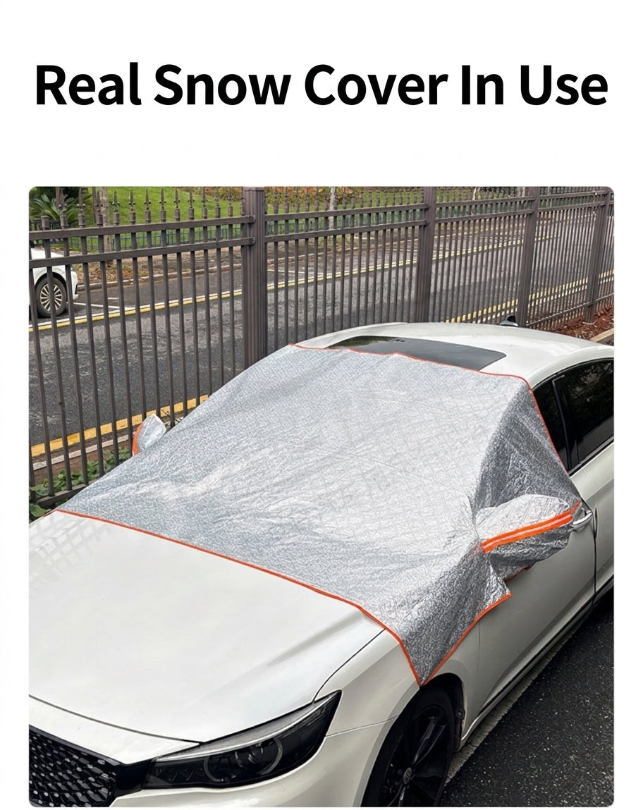 Car Snow Cover Half Hood Windshield Protector