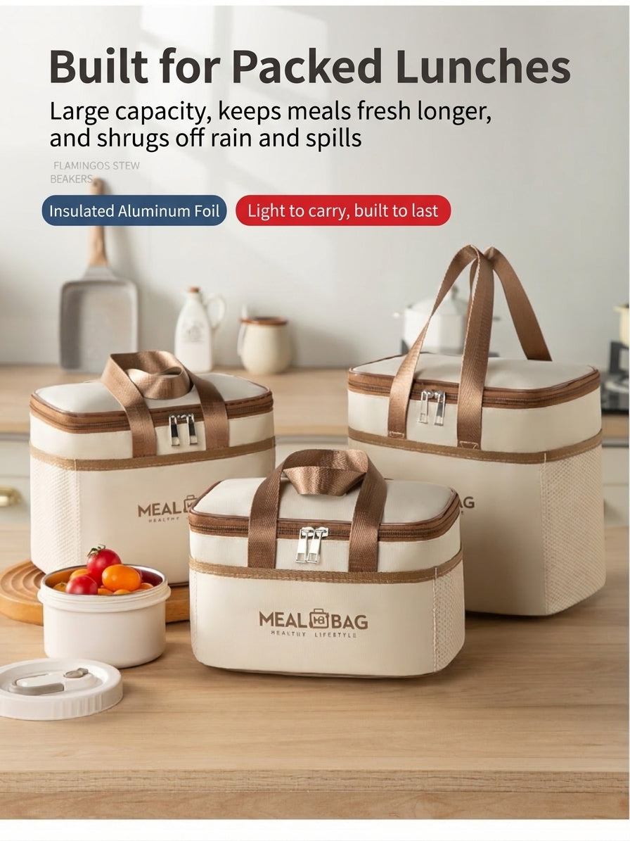 Insulated Lunch Bag, Waterproof Tote