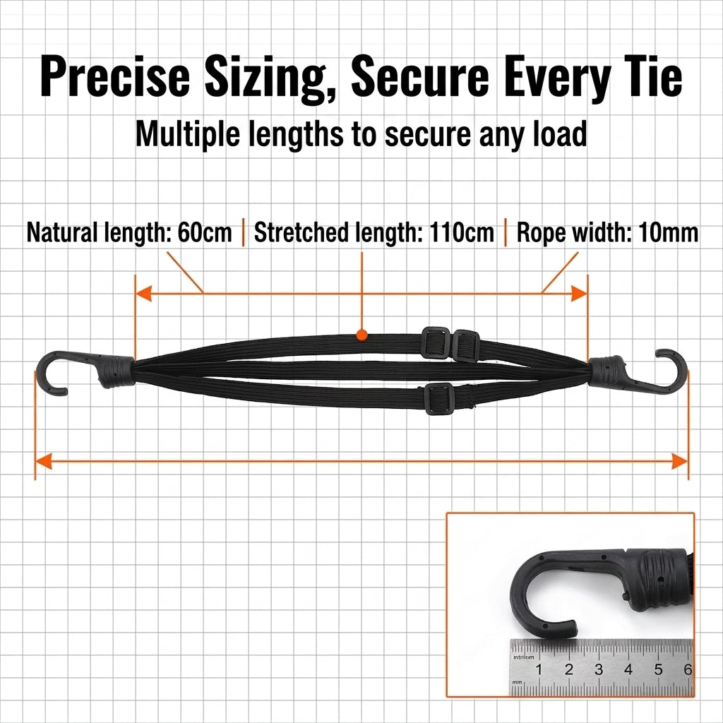 Cargo Strapping Ropes, Elastic Bungee Cords