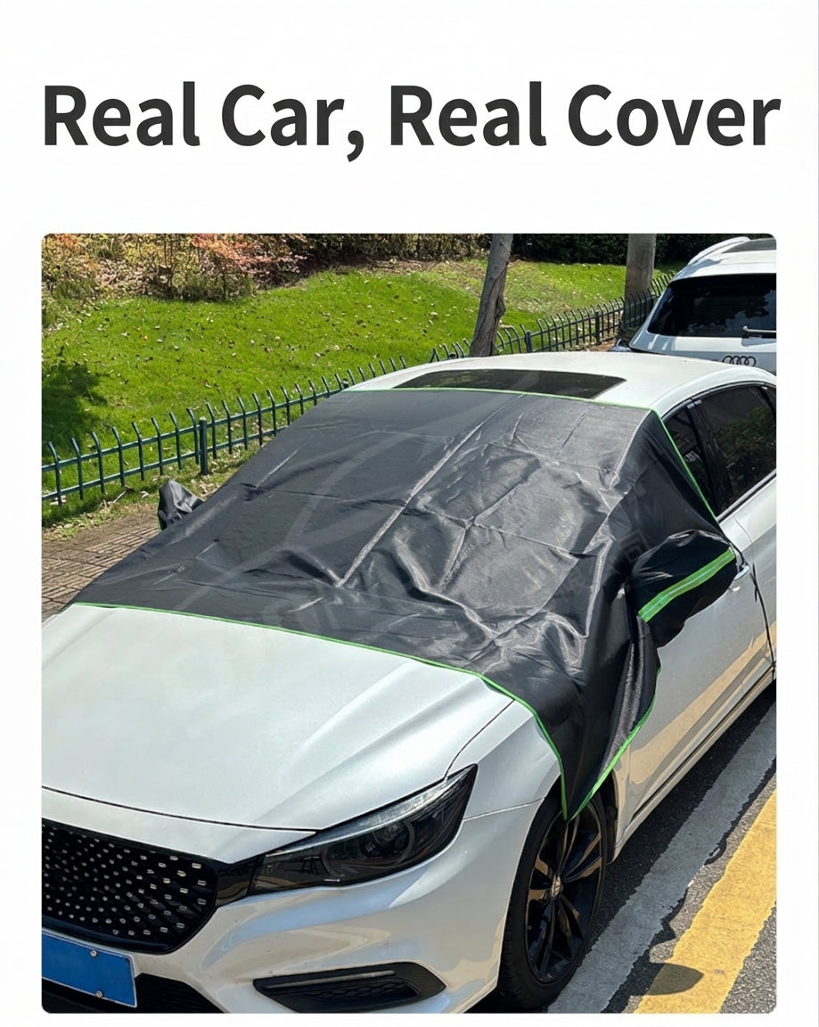 Car Snow Cover Half Hood Windshield Frost Guard