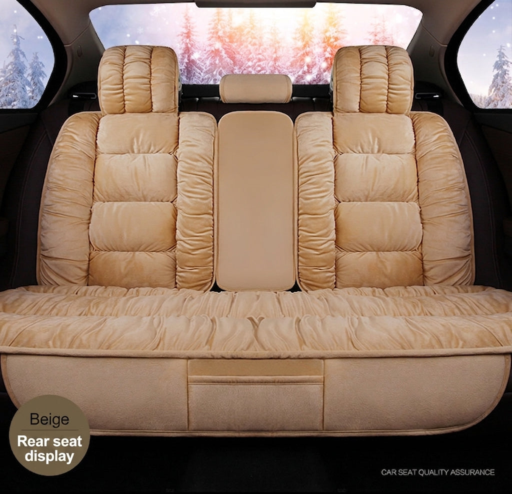 Winter short plush car seat cushion new winter car fleece seat cover universal down all-inclusive seat cushion wholesale