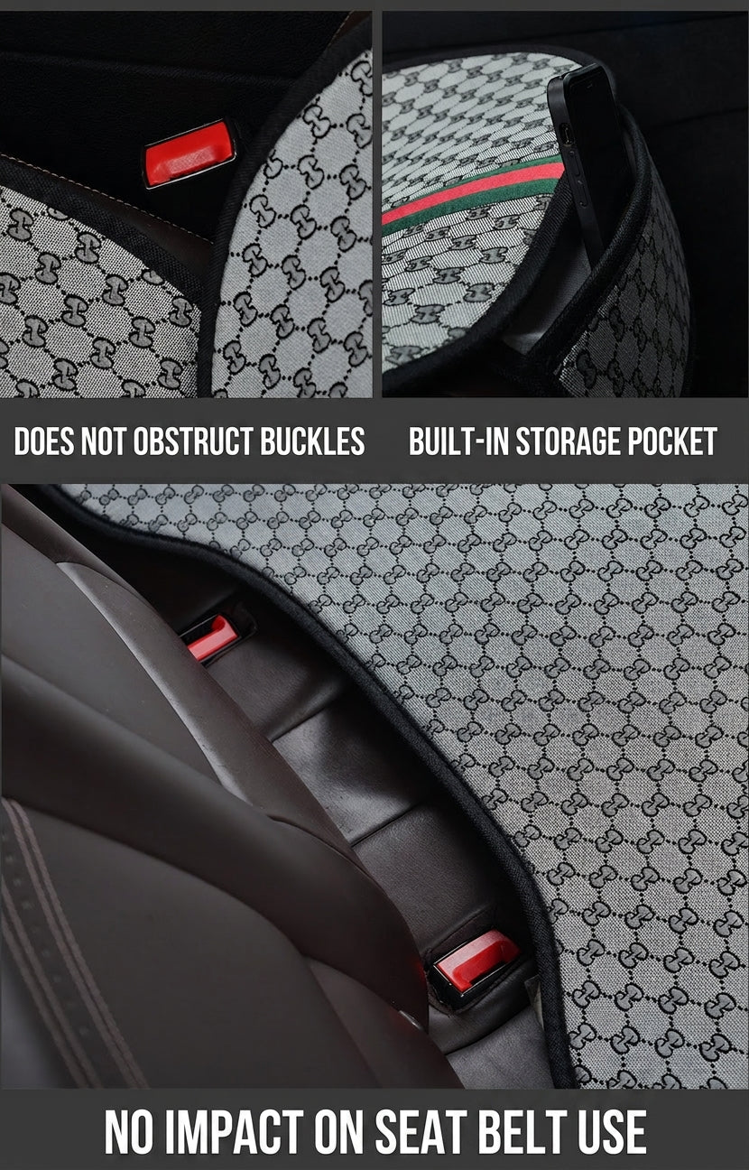 Car seat cushion all-season universal Kuqi three-piece set