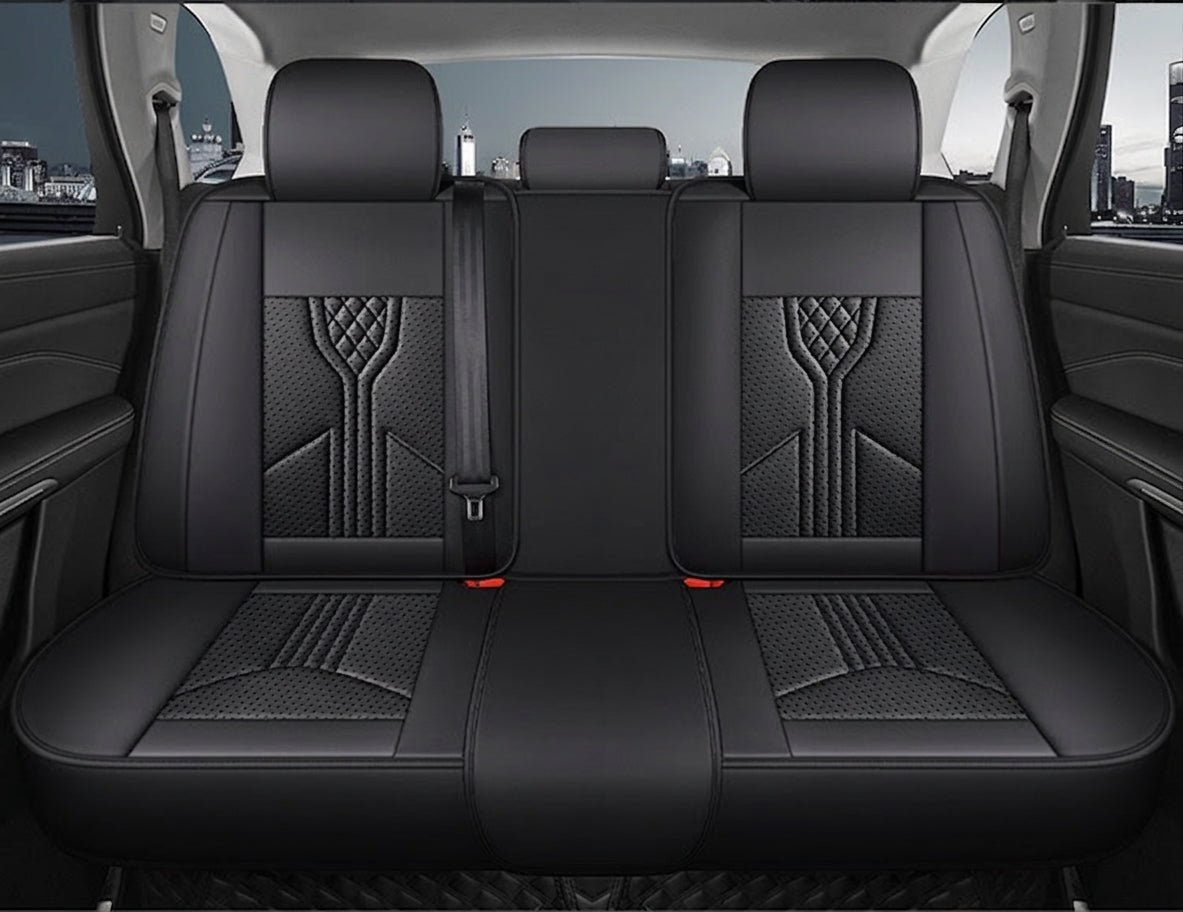 3D Nappa leather car full-coverage integrated headrest cover, all-season universal sports seat cover, leather seat cushion manufacturer wholesale