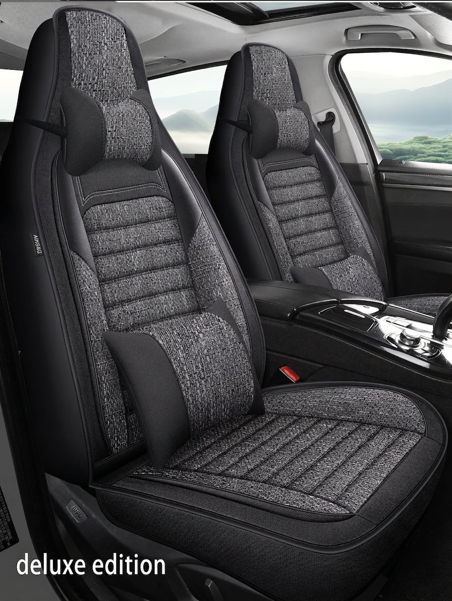 25 years new linen split head car seat cushion four seasons universal seat cover original piece drop shipping cross-border wholesale