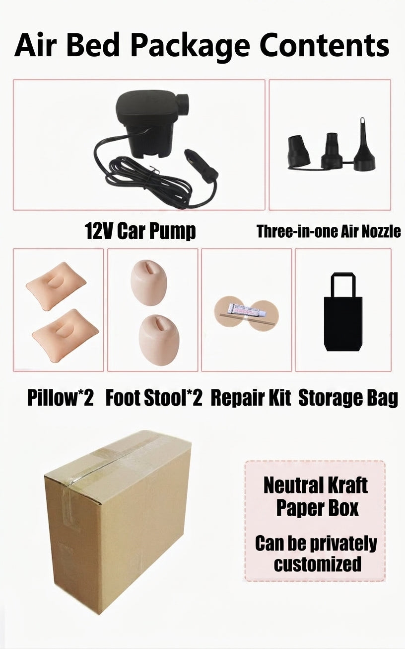 Car air bed car air bed car rear seat sleeping pad car children sleeping artifact car travel mattress