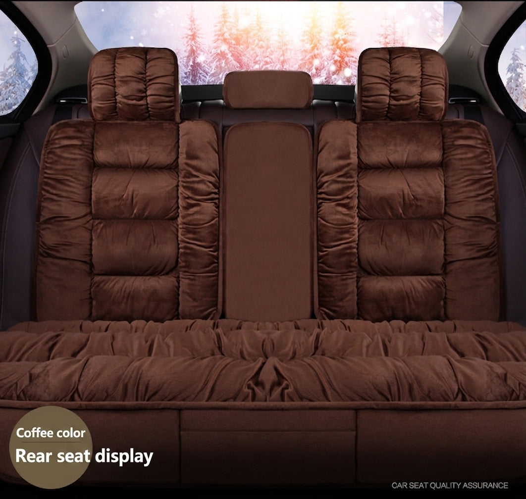 Winter short plush car seat cushion new winter car fleece seat cover universal down all-inclusive seat cushion wholesale