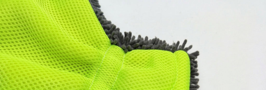 Fride Rich Velvet Thickened Car Wash Gloves Housekeeping Cleaning Gloves Sandwich Mesh Hole Wipe Gloves