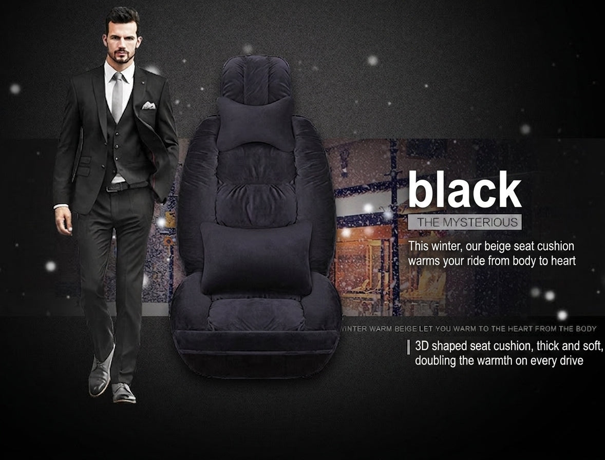 Winter short plush car seat cushion new winter car fleece seat cover universal down all-inclusive seat cushion wholesale