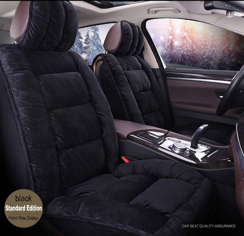 Winter short plush car seat cushion new winter car fleece seat cover universal down all-inclusive seat cushion wholesale