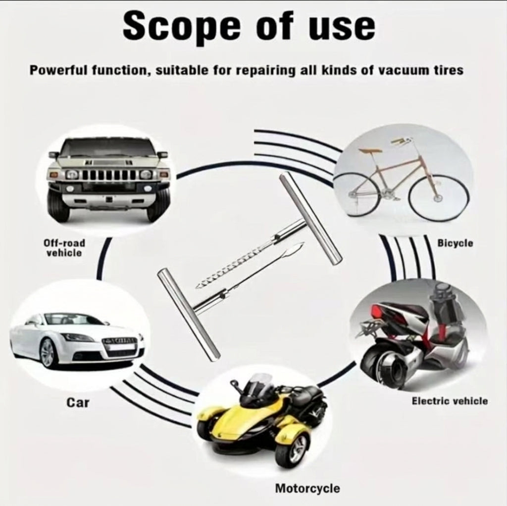 Tire Repair Tool Set - 58pc, 46pc, 7pc Options