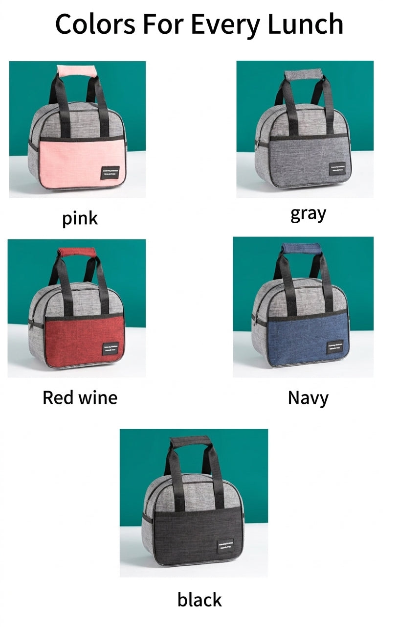 Insulated Lunch Box Bag, Large Capacity