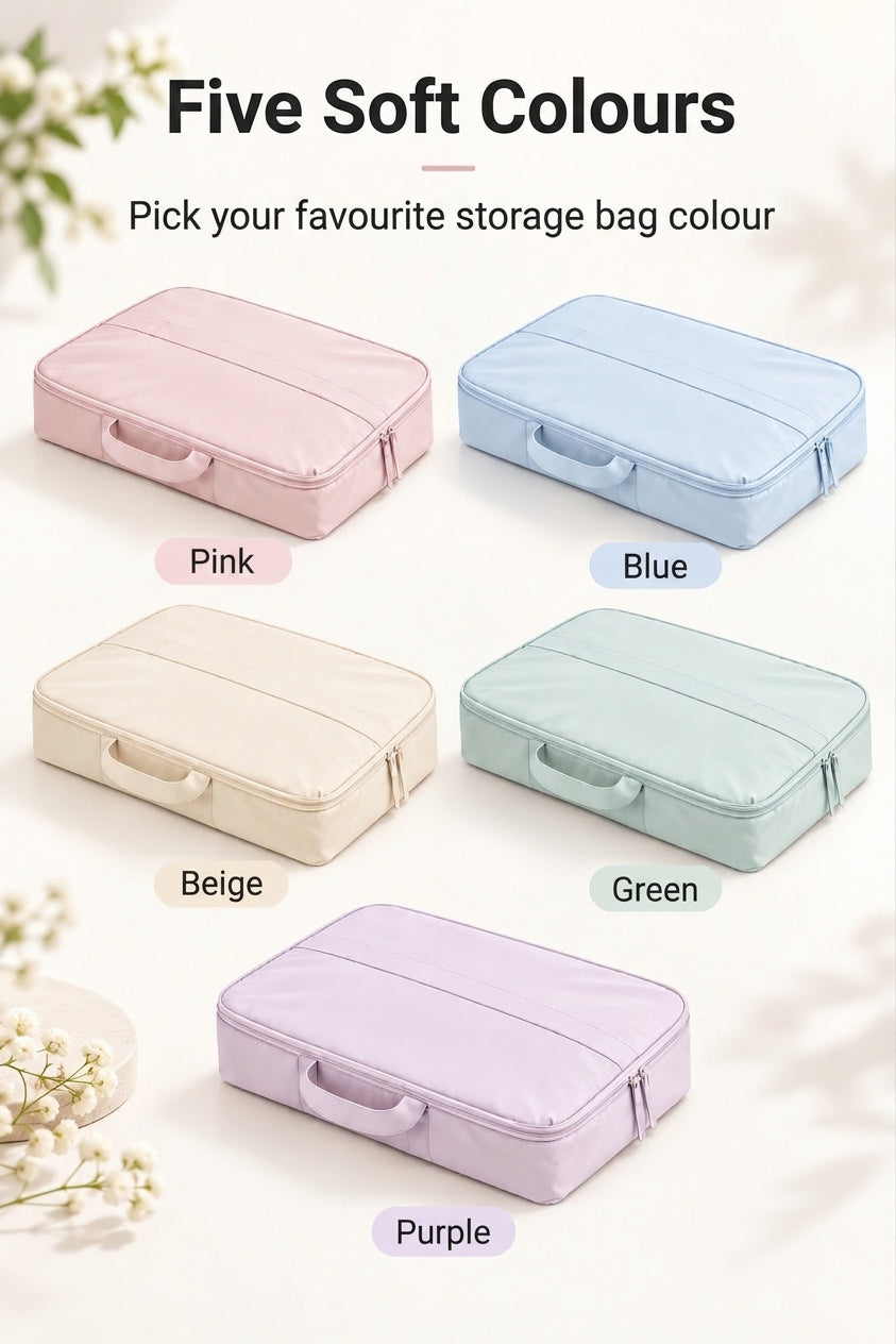 Travel Storage Bags, Five-in-One Compressible Set