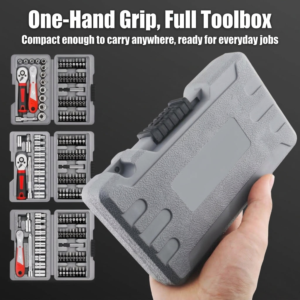 48-piece socket bit toolbox, electric drill, electric screwdriver socket box Phillips screwdriver bit
