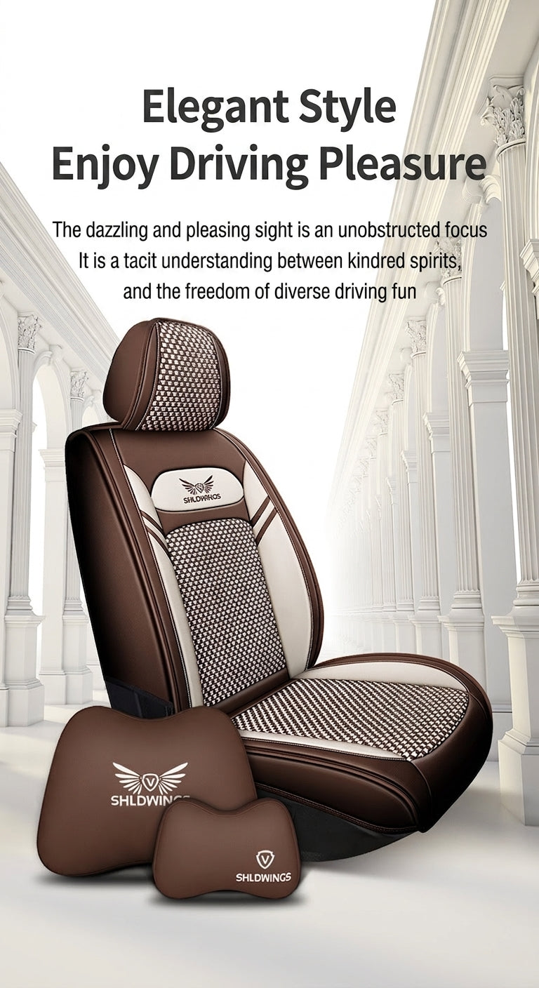 Full-coverage car seat covers for Napa leather car seat cushions, five-seat universal Ice Silk car seat cushions, all-season universal model wholesale