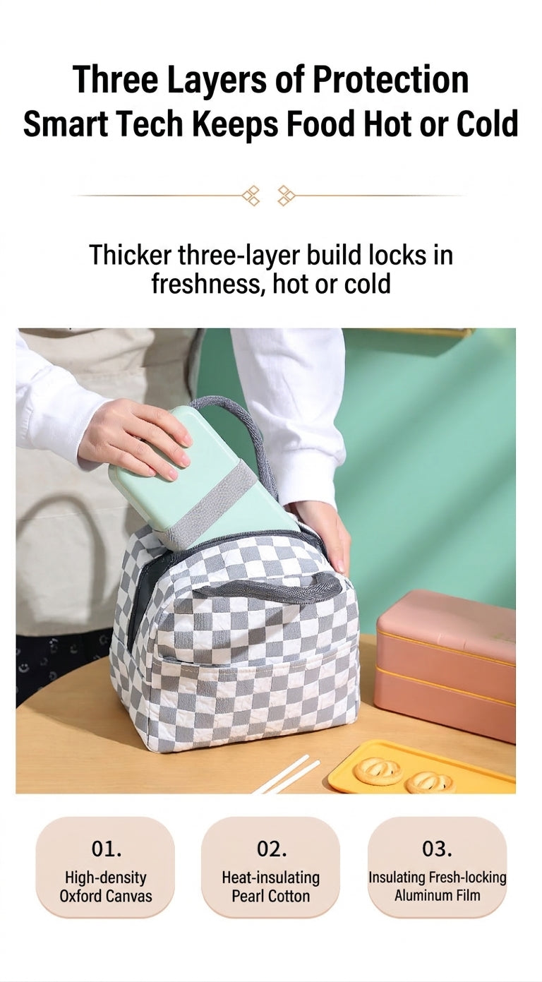 Thermal Lunch Bag, Waterproof Insulated Cooler