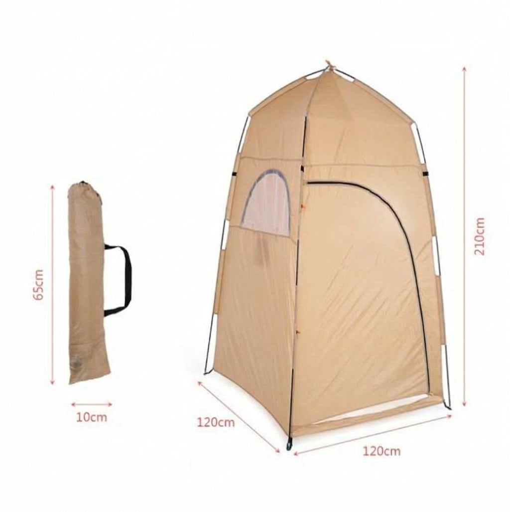 The new changing tent is portable for bathing, birdwatching, fishing, toilet guard, and portable warmth, preventing light leakage