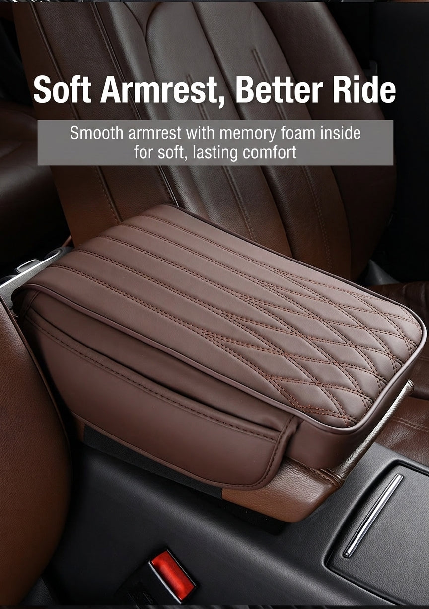 Manufacturer cross-border direct sales of dual-sided pocket-style car armrest box mats, universal hand and center height increasers