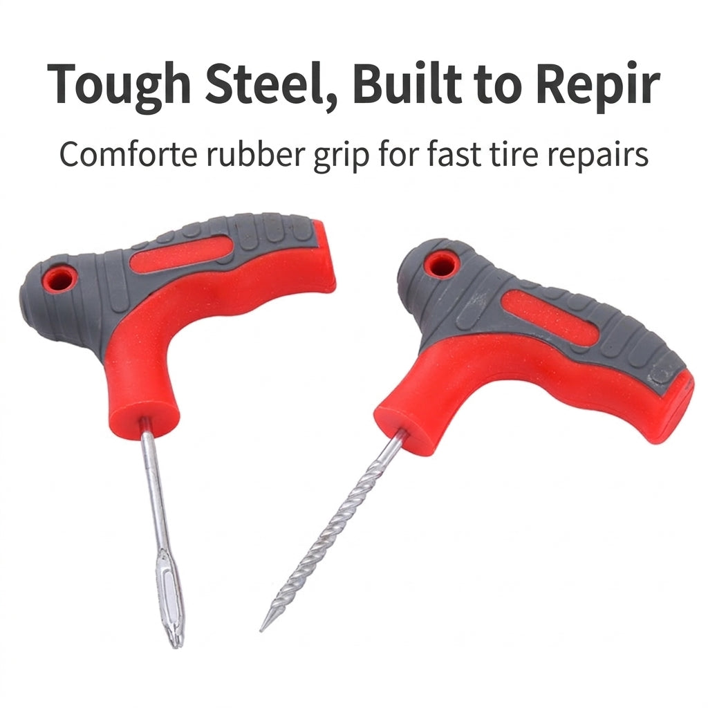 Tire Repair Tool Set - Universal Car & Motorcycle