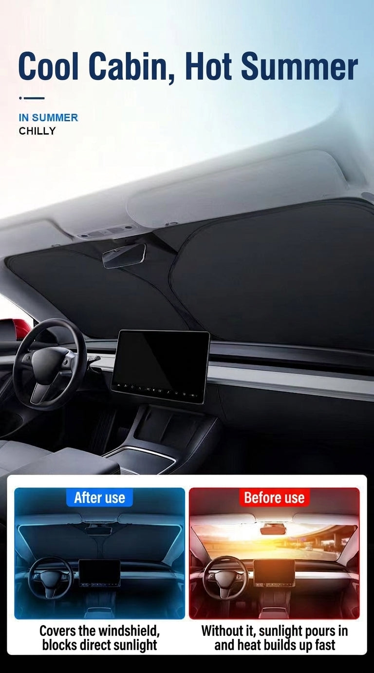 Car Sunshade - Fits Sedans & SUVs