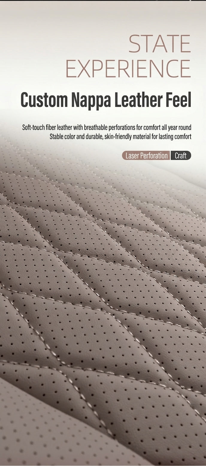 New car seat cushion, all-season universal seat, Nappa leather full-coverage seat cover, small sedan SUV seat cushion manufacturer wholesale