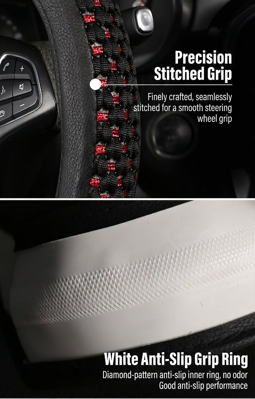 Factory direct sales of Ice Silk breathable non-slip steering wheel covers, all-season universal car handlebar covers, cross-border e-commerce Amazon