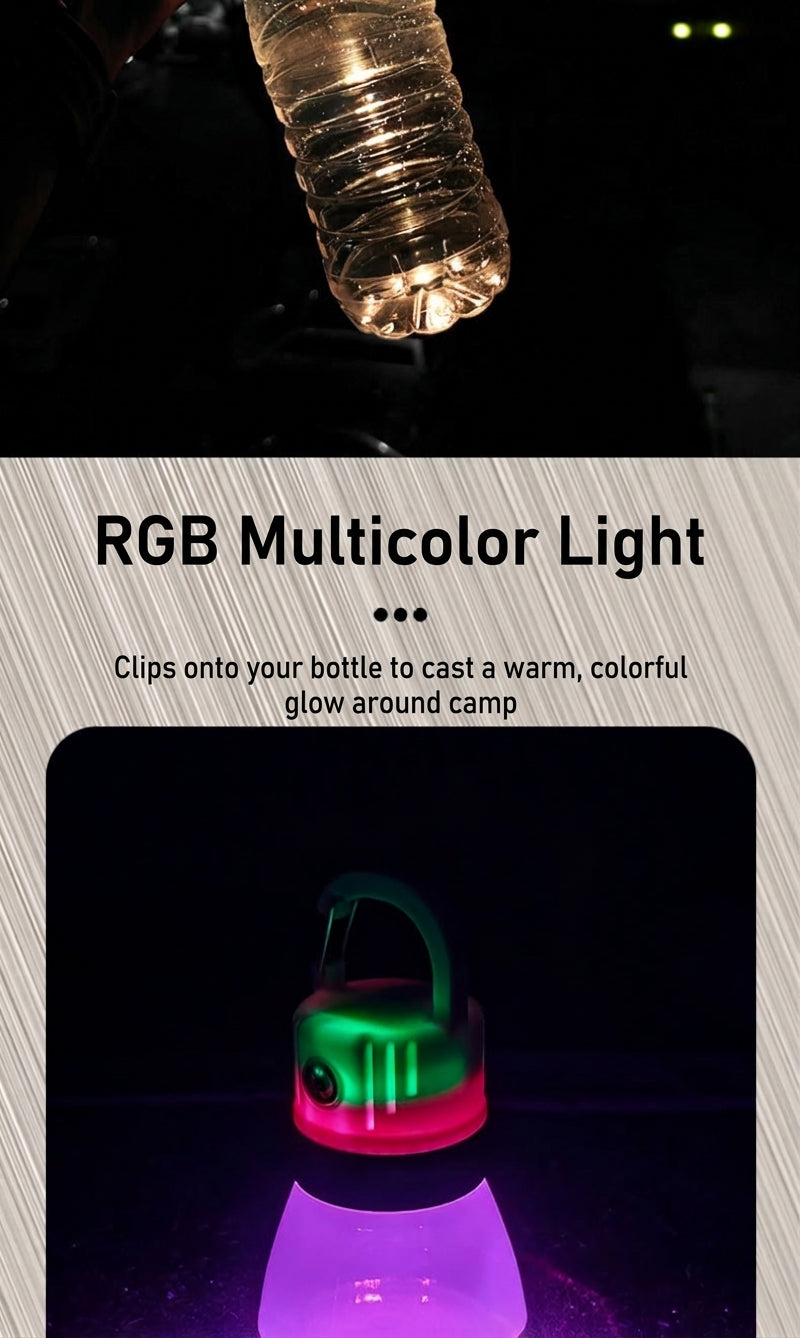 Portable Bottle Cap Light - Gray